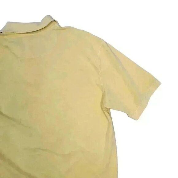 Woolrich Men's Mustard Gold Yellow Cotton Short Sleeve Polo Shirt - Picture 3 of 12